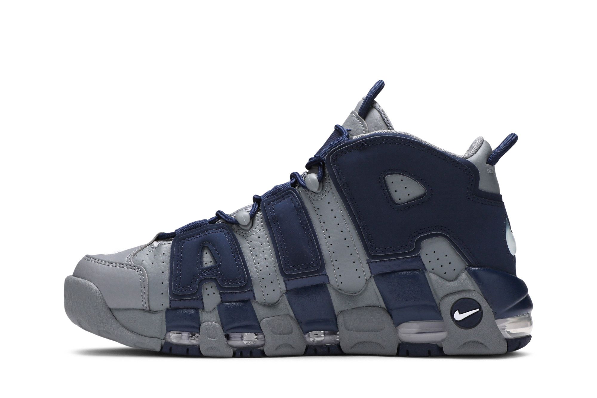 Shop Nike Air More Uptempo 'Cool Grey Midnight Navy' 921948-003