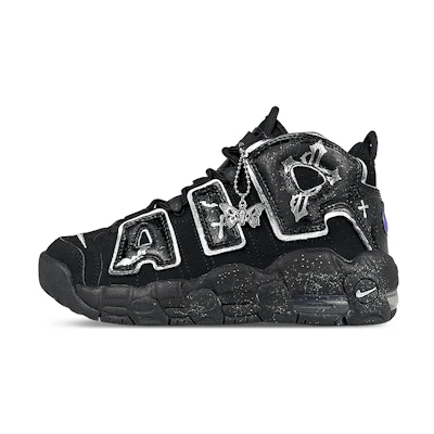 Nike Air More Uptempo 'Halloween Skull Butterfly'