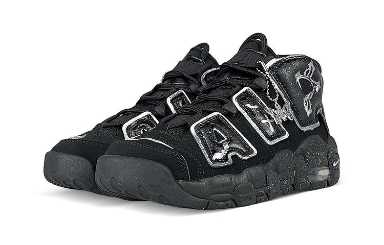 Nike Air More Uptempo 'Halloween Skull Butterfly' 圖 4