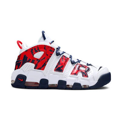 Nike Air More Uptempo 'Red Navy Camo'