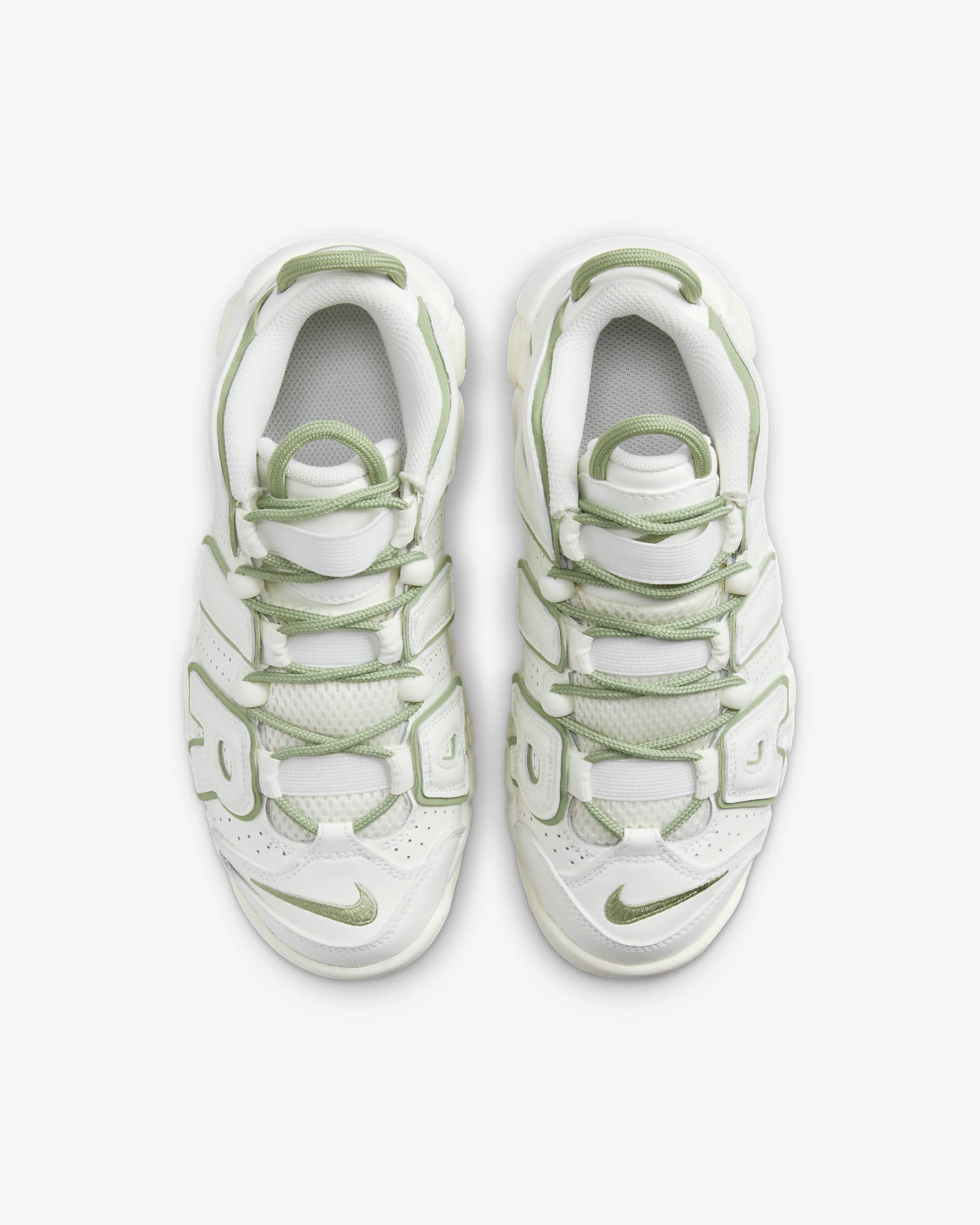 Shop Nike Air More Uptempo 'Sail Oil Green' Verde Aceite'+ FQ8211-100