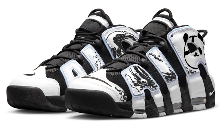 Nike Air More Uptempo Custom 'Pirate Panda' DV0819-001-466093 Lookbook Nike Air More Uptempo Custom 'Pirate Panda' DV0819-001-466093