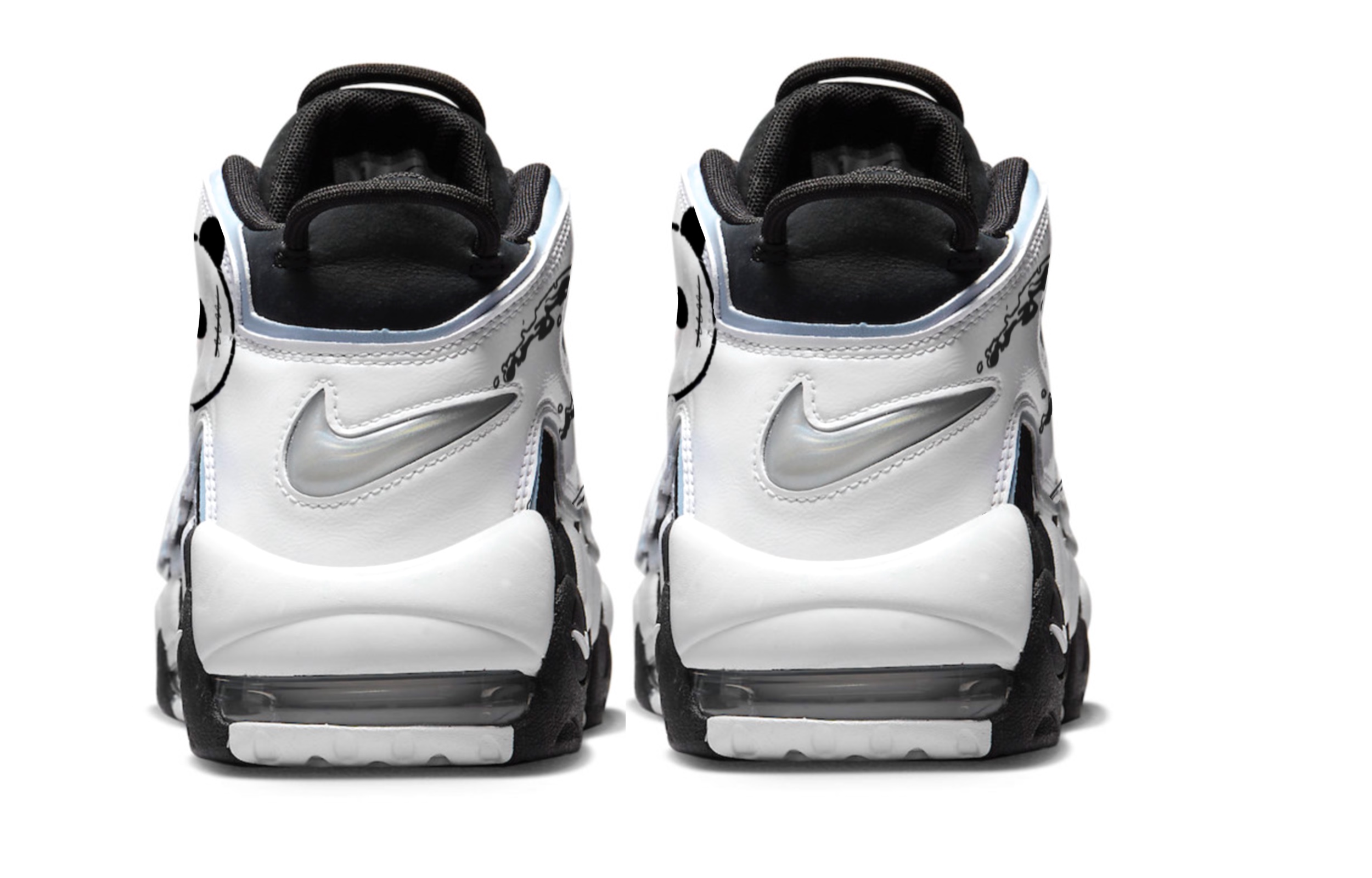 Nike Air More Uptempo Custom 'Pirate Panda' 圖 5