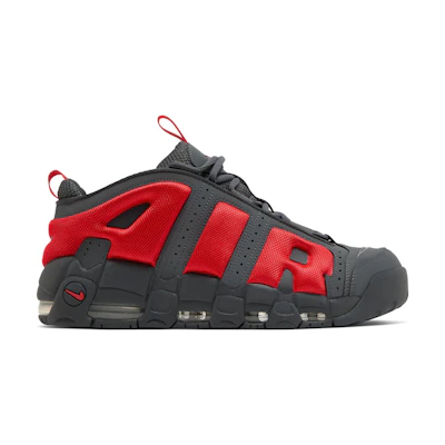 Nike Air More Uptempo Low 'Dark Grey Light Crimson'