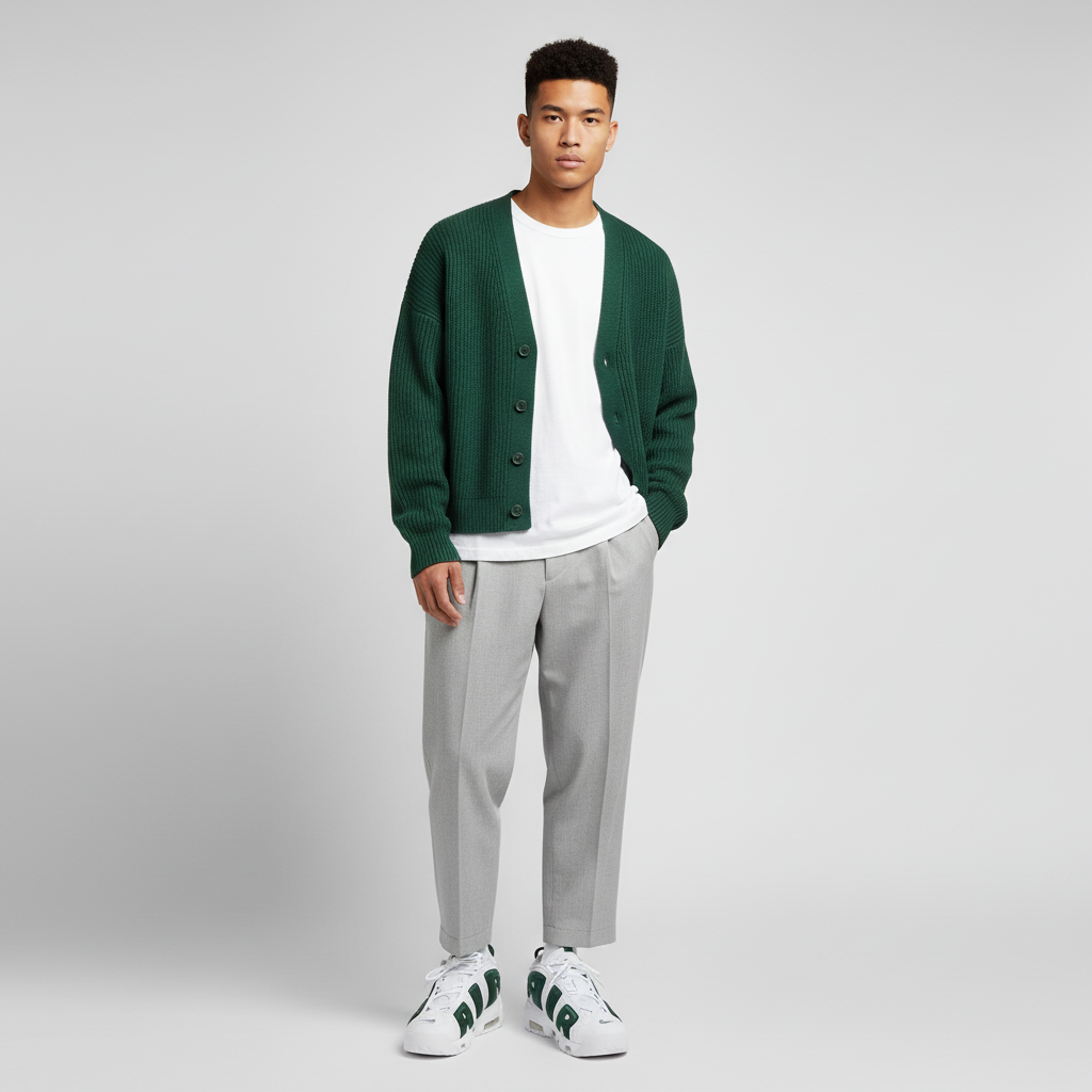 Lookbook Nike Air More Uptempo Low Putih/Bulu FZ3055-102