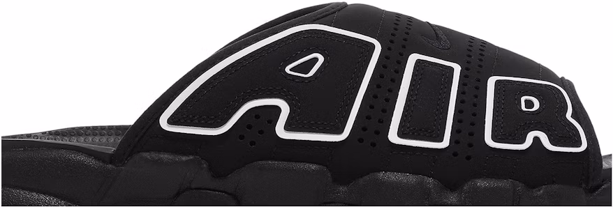 Lookbook 耐吉 Air More Uptempo Slide「黑色 - 灰色鞋底」DV2137-001/DV2132-001