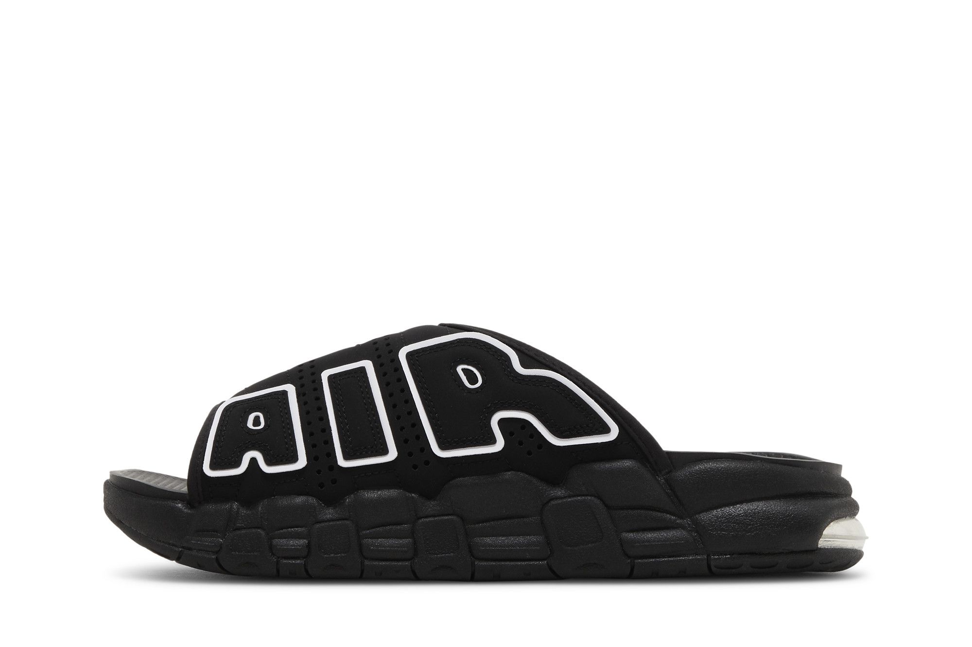 Shop Nike Air More Uptempo Slide 'Black - Grey Sole' DV2137-001/DV2132-001