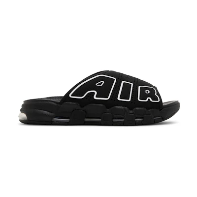 Nike Air More Uptempo Slide 'Black - Grey Sole'