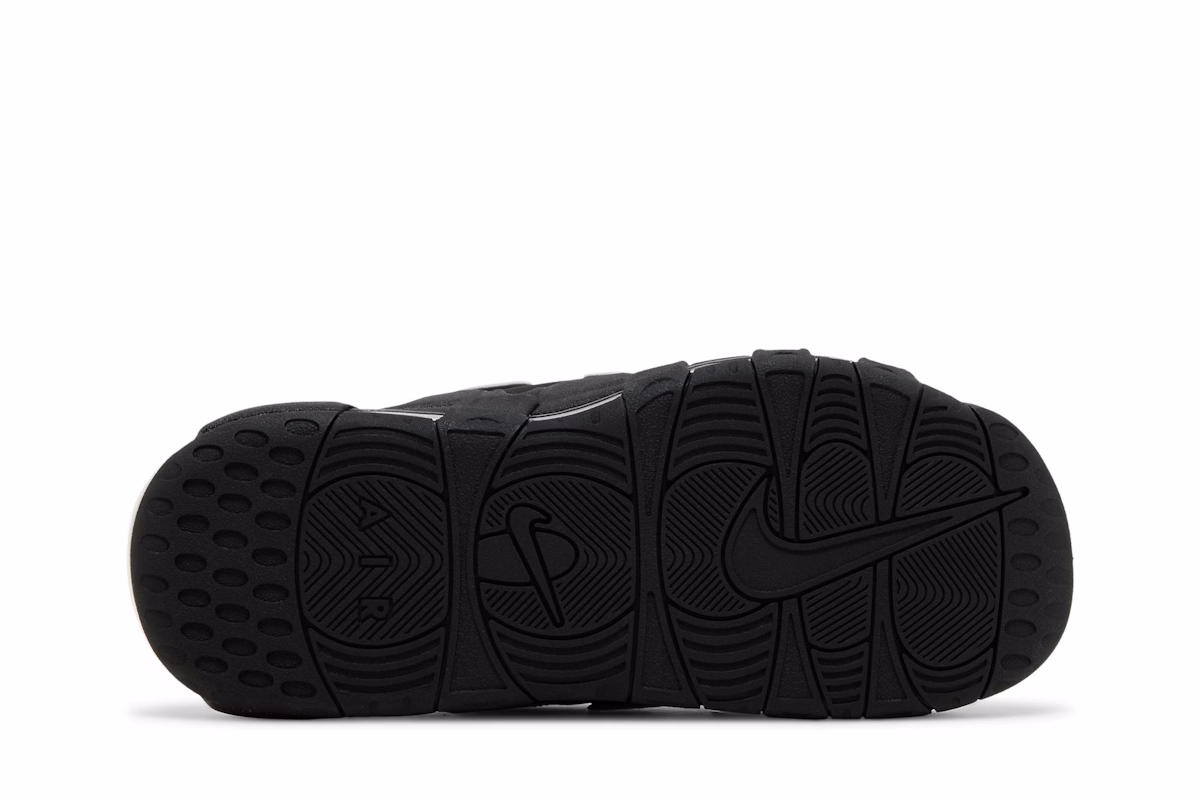 Nike Air More Uptempo Slide 'Black - Grey Sole'