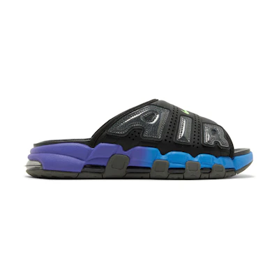 Nike Air More Uptempo Slide 'Black Blue Purple Gradient'