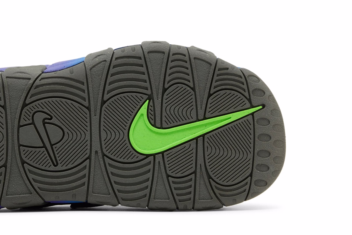 Nike Air More Uptempo Slide 'Black Blue Purple Gradient'