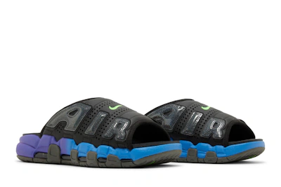 Nike Air More Uptempo Slide 'Black Blue Purple Gradient'