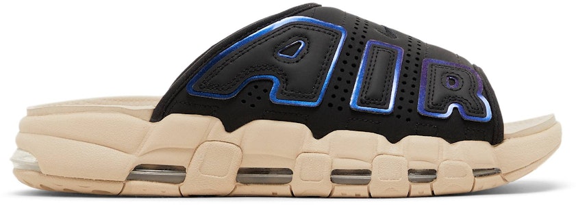 ナイキ エア モアアップテンポ スライド "黒/サンドドリフト/イリデセント" FB7799-001/FB7802-001 Buy ナイキ エア モアアップテンポ スライド "黒/サンドドリフト/イリデセント" FB7799-001/FB7802-001