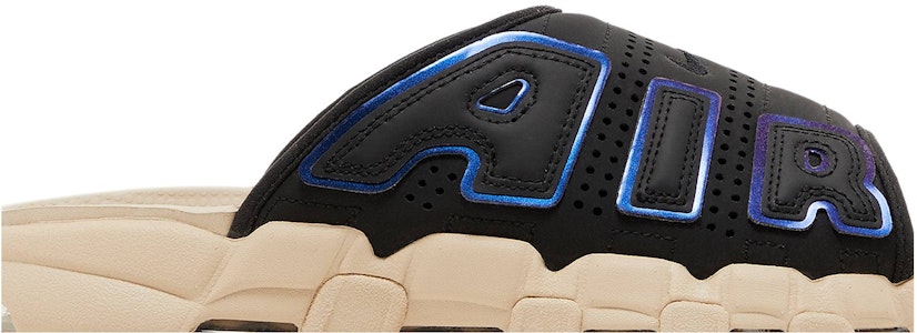 ナイキ エア モアアップテンポ スライド "黒/サンドドリフト/イリデセント" FB7799-001/FB7802-001 Order ナイキ エア モアアップテンポ スライド "黒/サンドドリフト/イリデセント" FB7799-001/FB7802-001