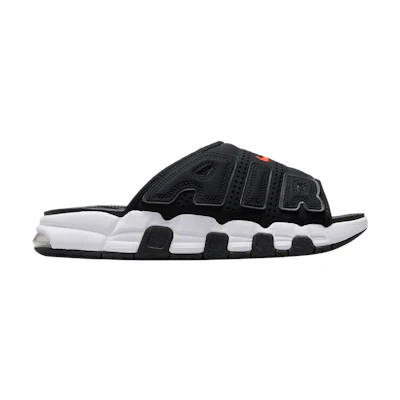 Nike Air More Uptempo Slide 'Black White Red'