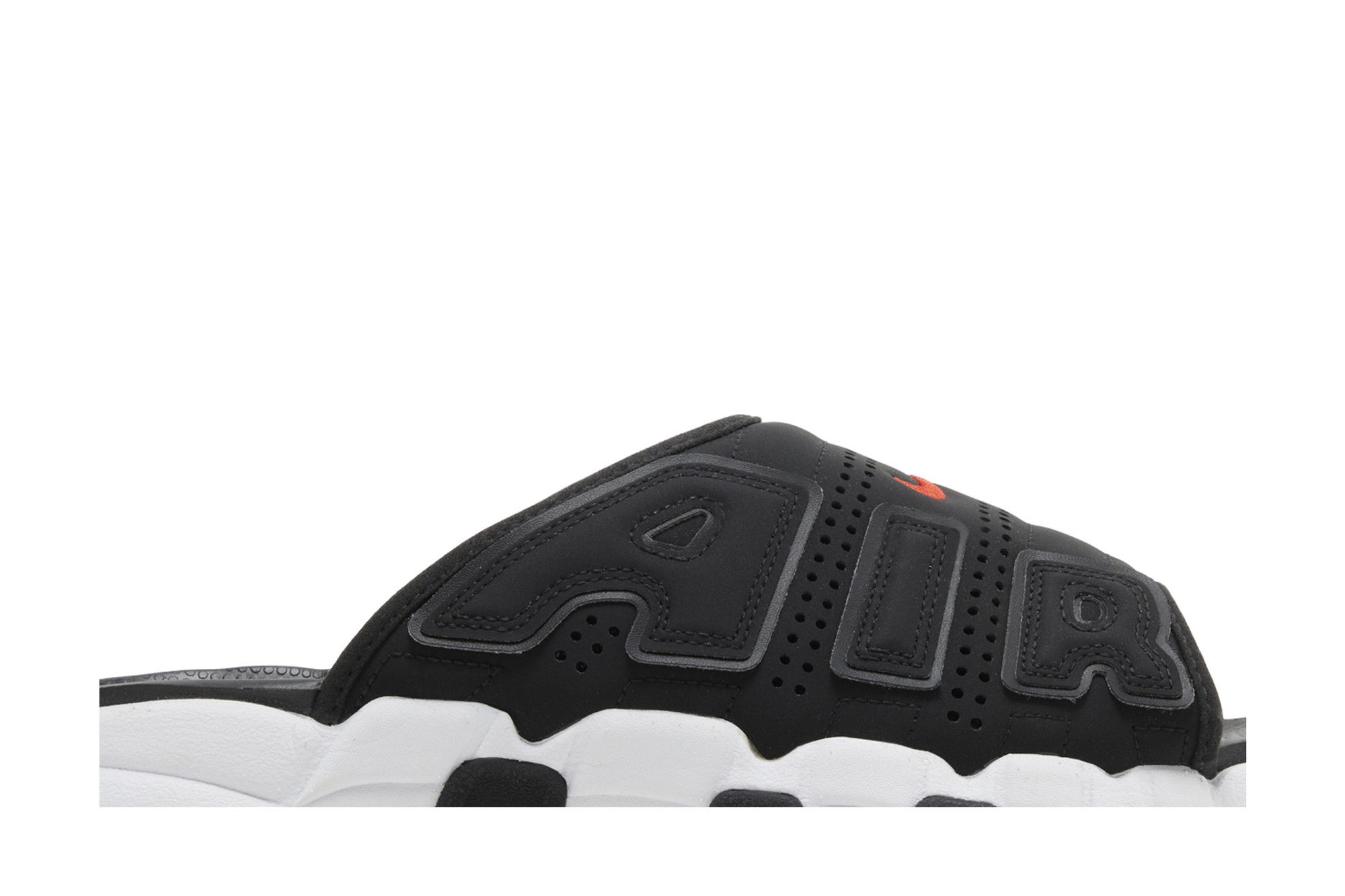 Order Nike Air More Uptempo Slide "Nero Bianco Rosso" FJ2708-001