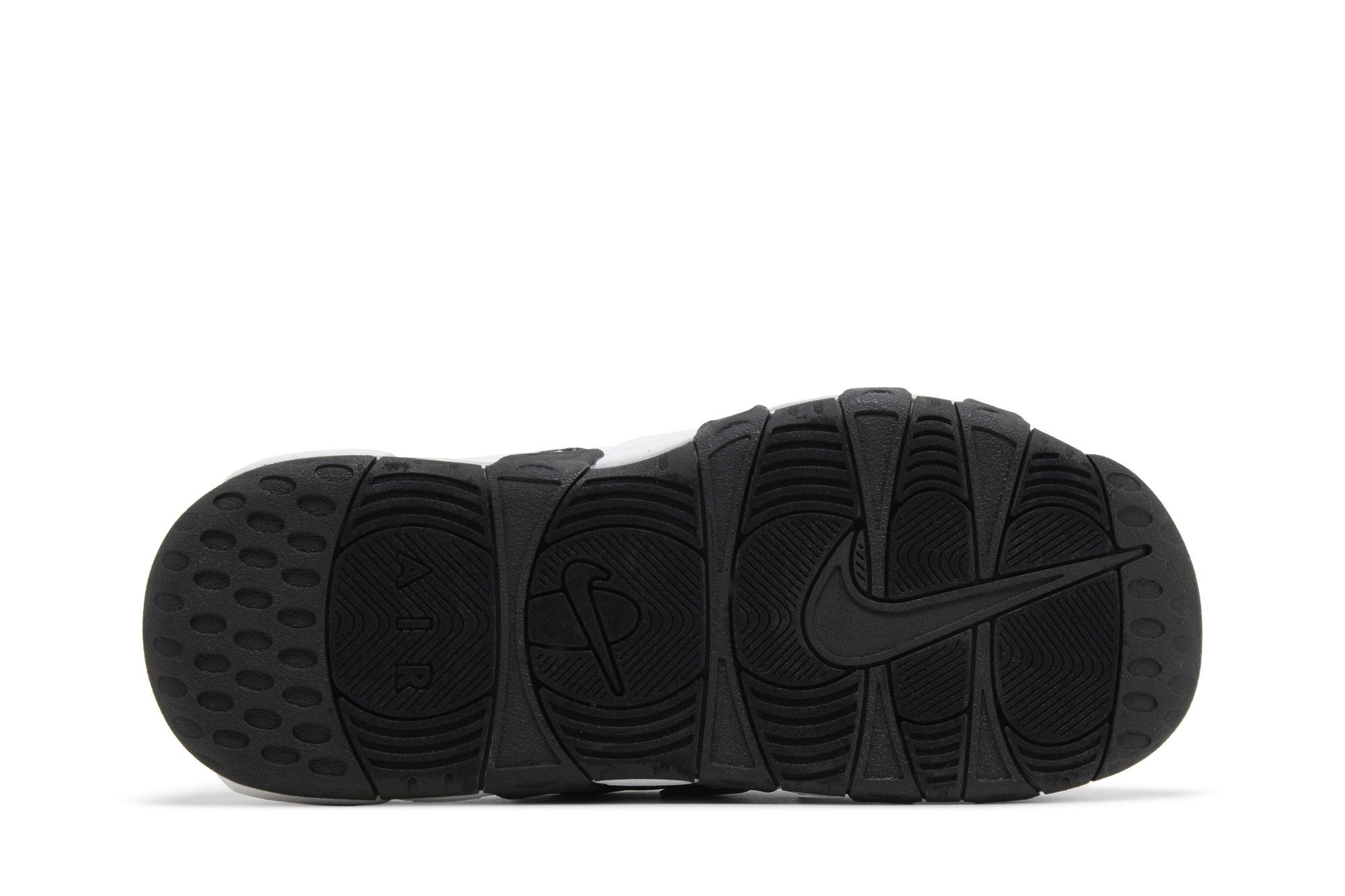 Shop Nike Air More Uptempo Slide "Nero Bianco Rosso" FJ2708-001