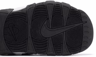 Purchase Nike Air More Uptempo 厚底 圓頭 舒適萬用 抽繩拖鞋 男款 黑白