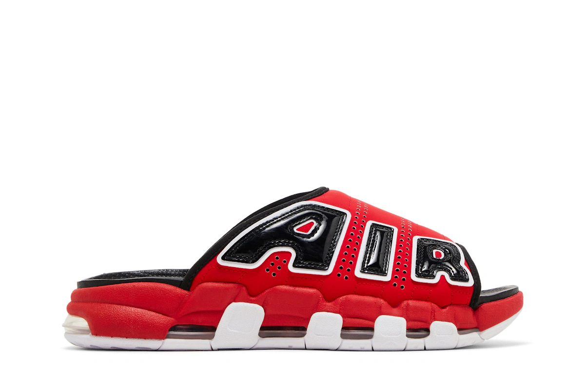 Nike Air More Uptempo Slide 'Bulls' - FJ6035-600/FJ6036-600