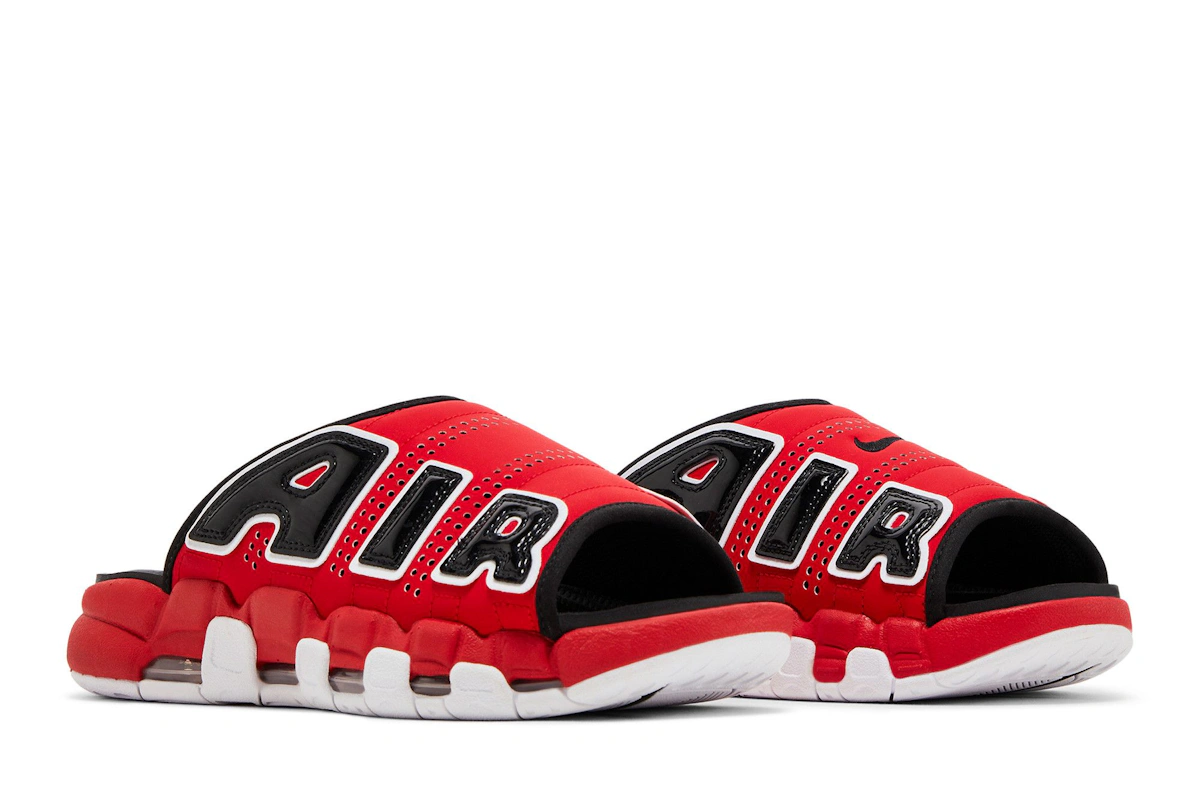 Nike Air More Uptempo Slide 'Bulls' - FJ6035-600/FJ6036-600