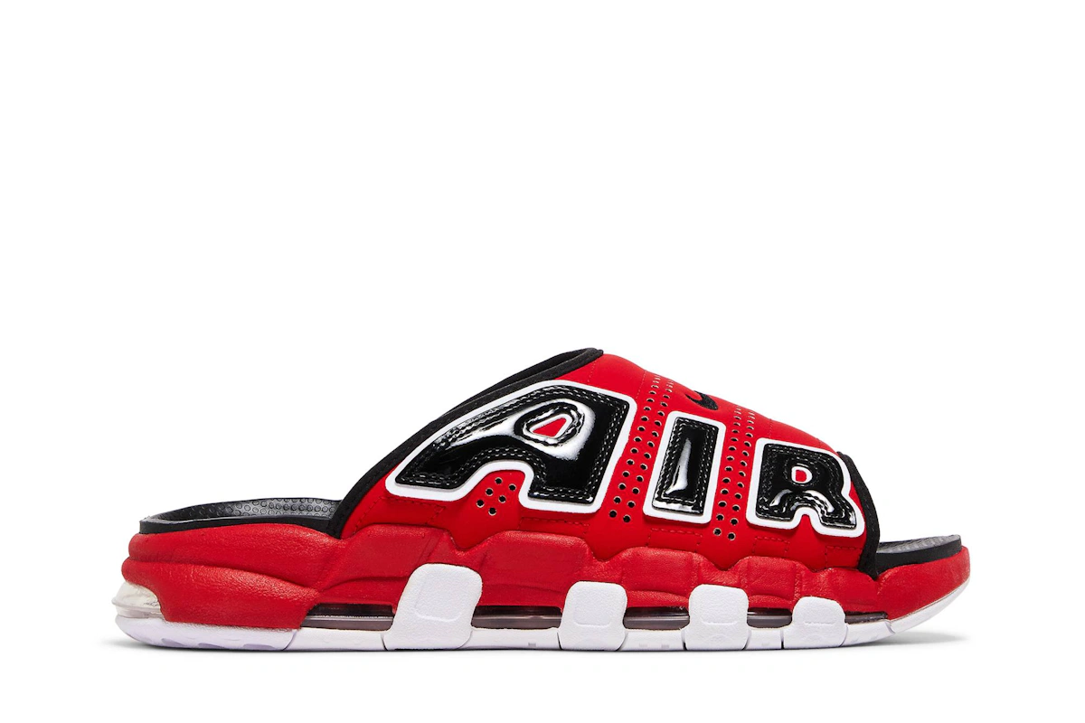 Nike Air More Uptempo Slide 'Bulls' - FJ6035-600