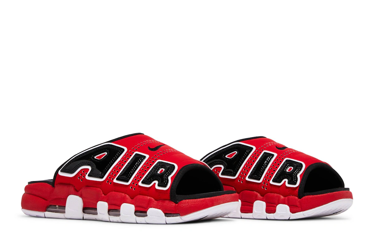 Nike Air More Uptempo Slide 'Bulls' - FJ6035-600