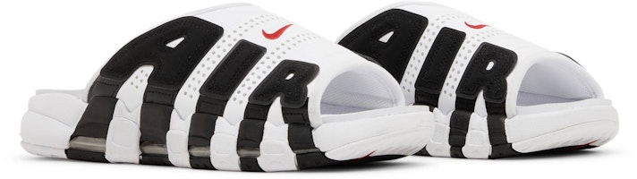 耐克Air More Uptempo拖鞋'白黑红' FB7815-100/FB7818-100 Cheap 耐克Air More Uptempo拖鞋'白黑红' FB7815-100/FB7818-100