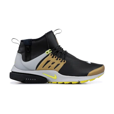 Nike Air Presto Mid Utility 'Black Yellow Streak'