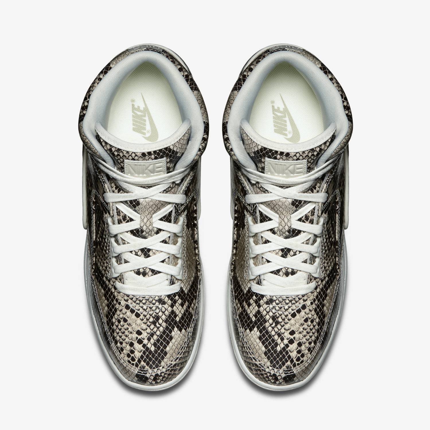 Lookbook 耐吉 Air Python 蛇皮皮革 中幫 复古籃球鞋 男款 棕色