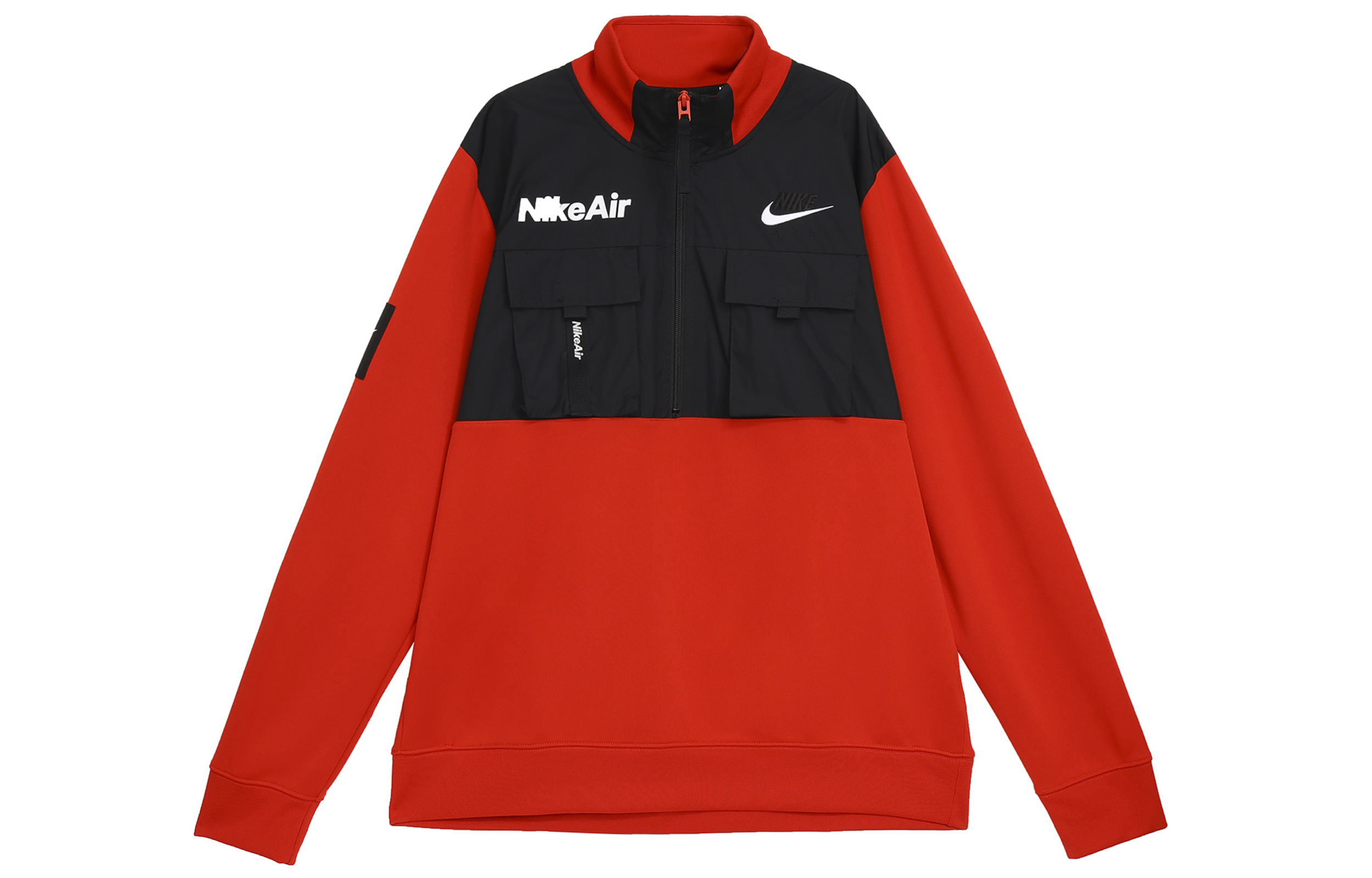 Nike Air Retro Half-Zip Colorblock Track Jacket Red Men’s CU4169-657