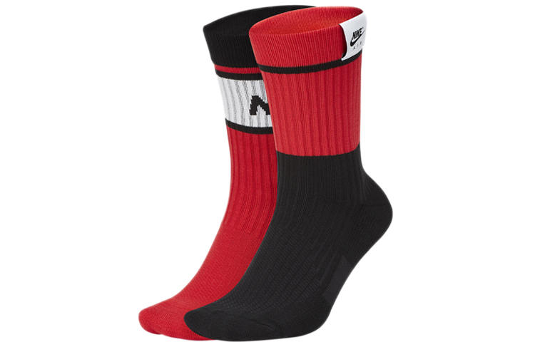Nike Air Snkr Sox Mid Crew Socks Unisex 2 Pairs - Cushioned & Comfortable. SK0202-945