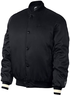 Nike Air Solid Logo Woven Baseball Jacket Hitam Jaket Luar. AR1838-010 Buy Nike Air Solid Logo Woven Baseball Jacket Hitam Jaket Luar. AR1838-010