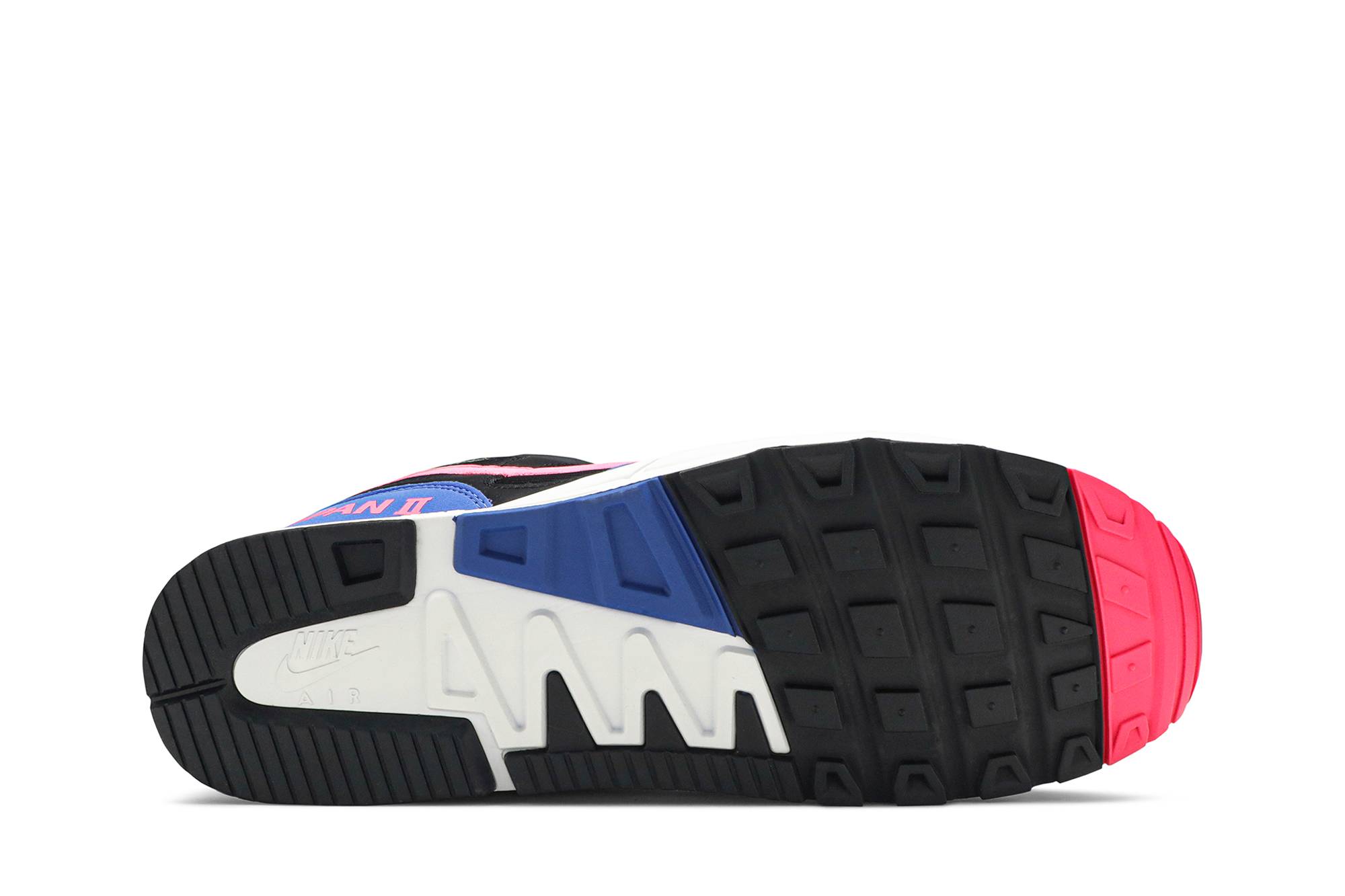 Shop Nike Air Span 2 防滑耐磨 低筒 日常休閒鞋 男女同款 黑粉藍