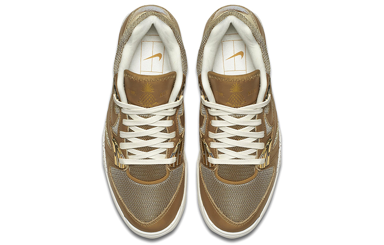 Lookbook 나이키 에어 테크 챌린지 3 윔블던 골드 (shortened if needed: 나이키 테크 챌린지3 골드) 749957-701