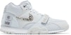 Nike Air Trainer 1 'Super Bowl LVIII - Pure Platinum' dalam Bahasa Melayu. FJ6195-002