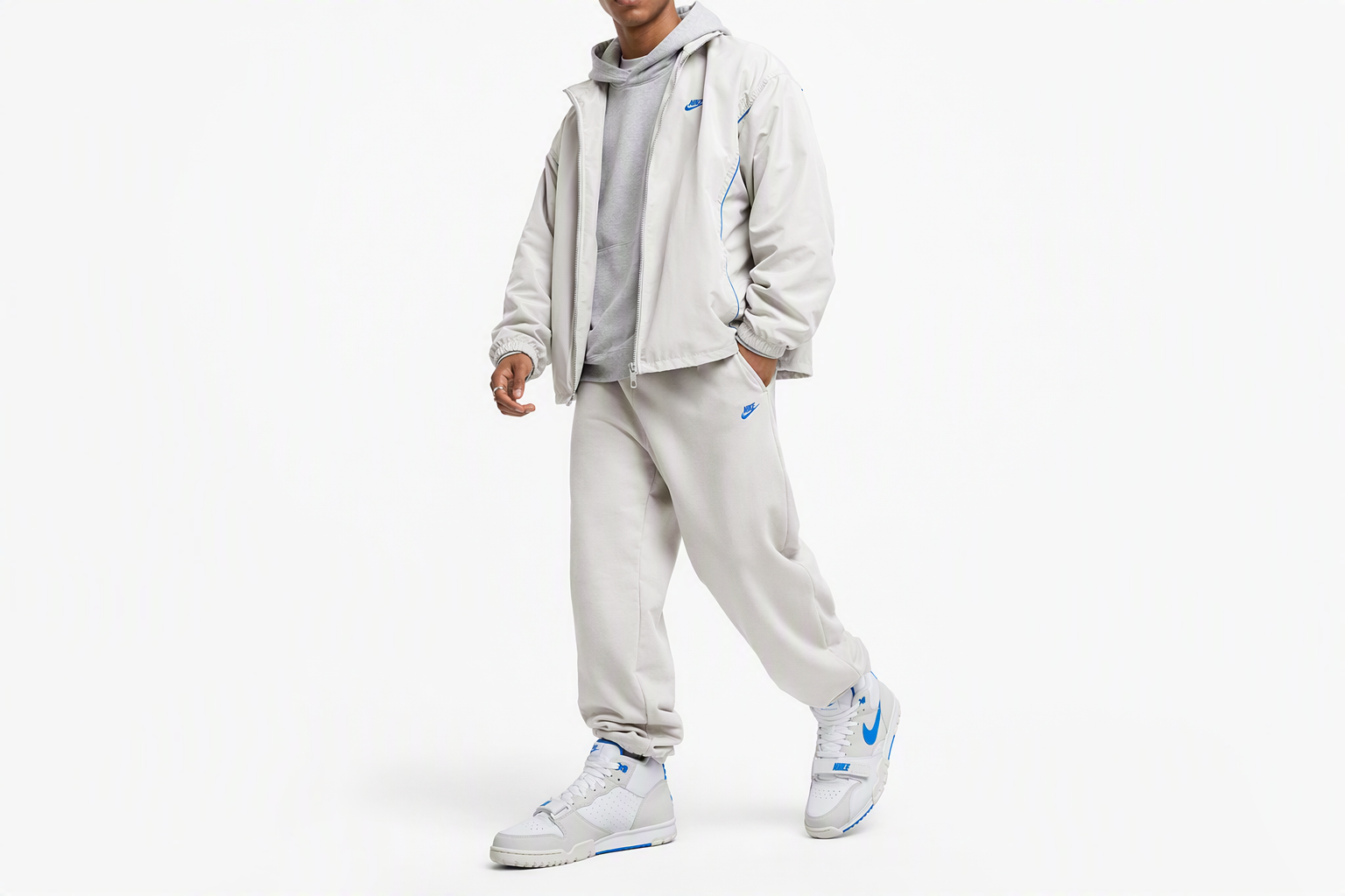 Order Nike Air Trainer 1 防滑耐磨 中筒 訓練鞋 男款 米藍