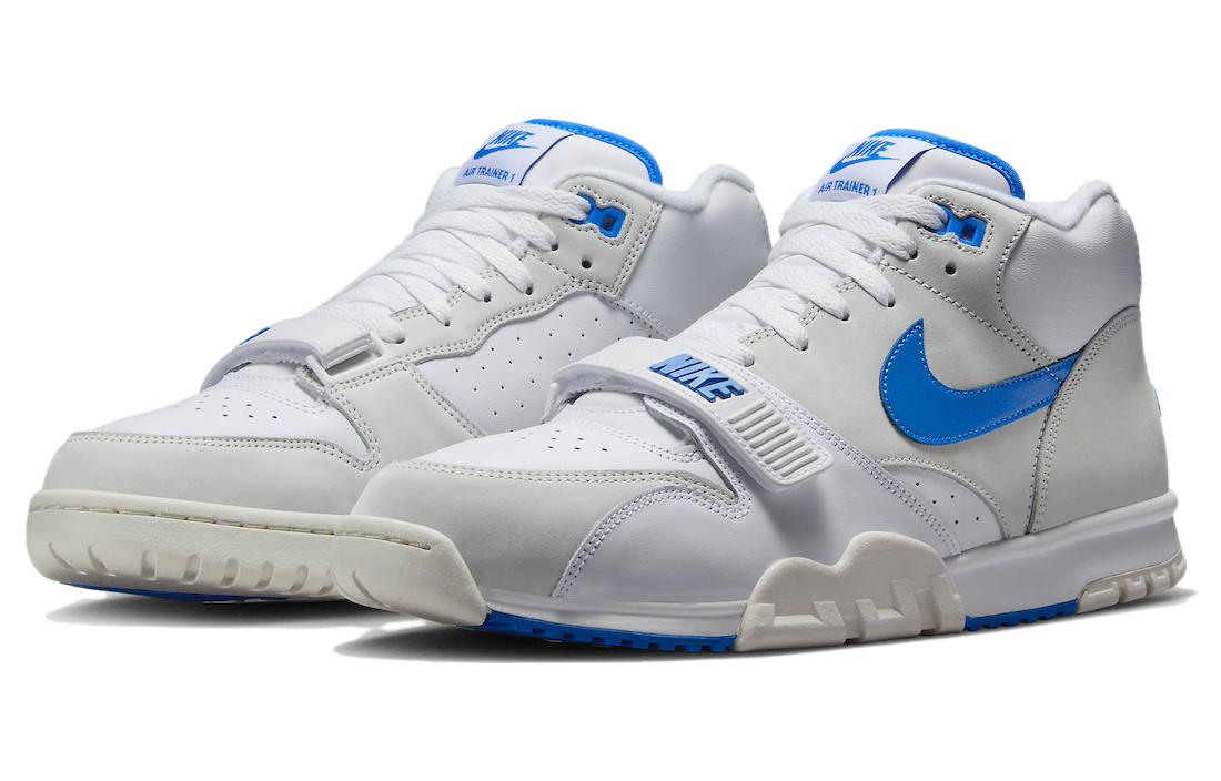 Shop Nike Air Trainer 1 防滑耐磨 中筒 訓練鞋 男款 米藍