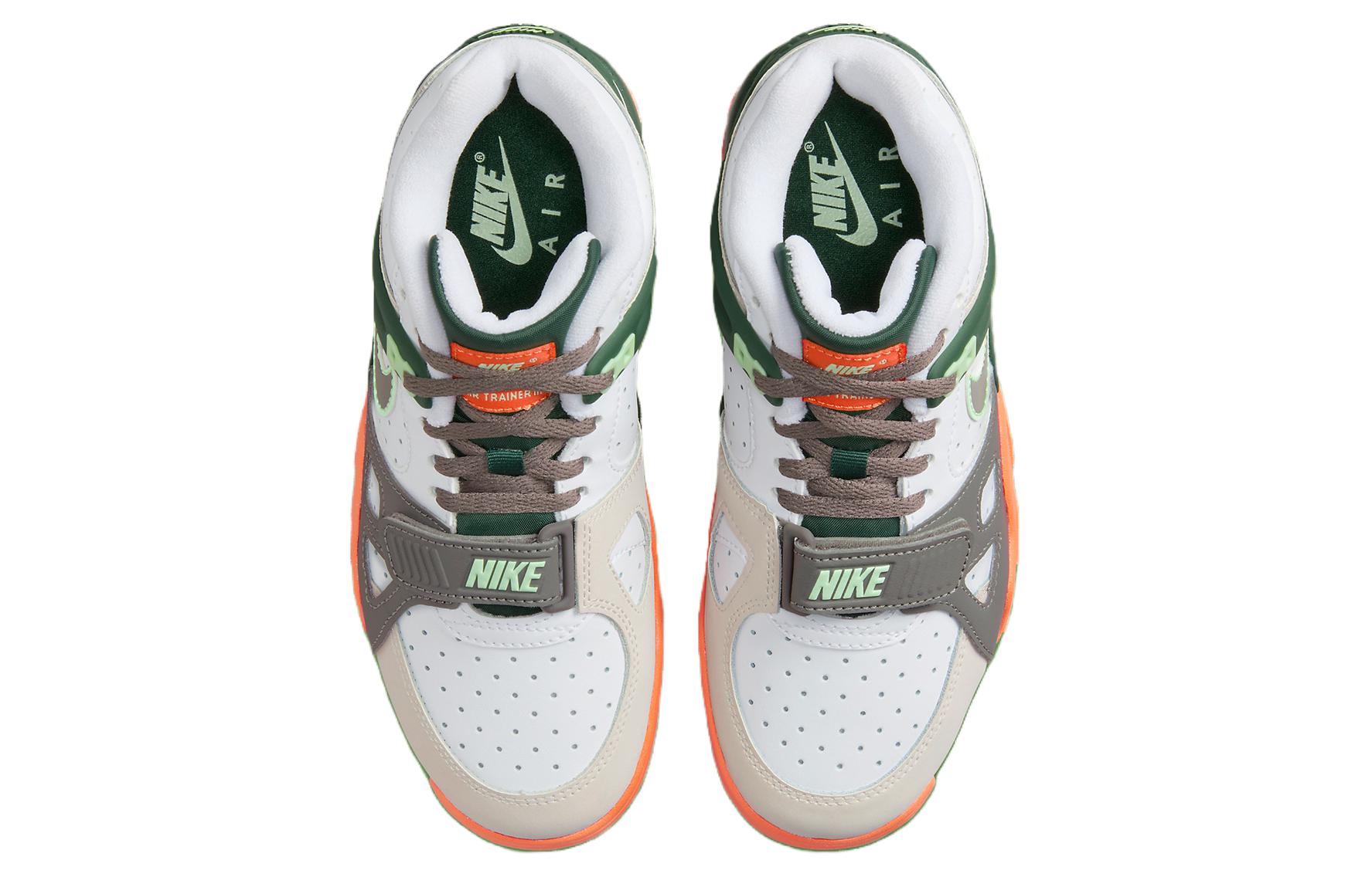 Shop Nike Air Trainer 3 耐磨透氣 中筒 復古籃球鞋 男款 白綠