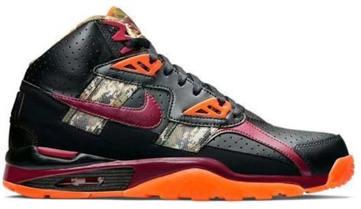 나이키 에어 트레이너 SC 하이 프리미엄 '카모 블랙 크림슨' 685151-001 Order 나이키 에어 트레이너 SC 하이 프리미엄 '카모 블랙 크림슨' 685151-001