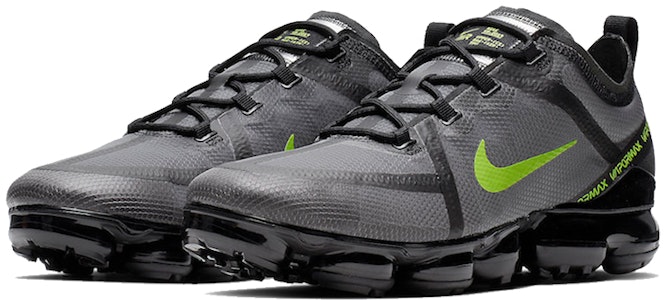 Nike Air VaporMax 2019 'Wolf Grey Volt' Lelaki Kasut Sukan CI6400-001 Lookbook Nike Air VaporMax 2019 'Wolf Grey Volt' Lelaki Kasut Sukan CI6400-001