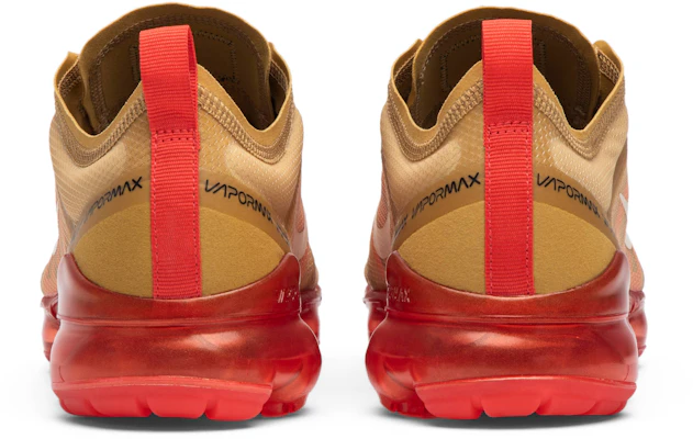 Nike Air VaporMax 2019 Oro Club Brillo Ámbar AR6631-701 Details for Nike Air VaporMax 2019 Oro Club Brillo Ámbar AR6631-701