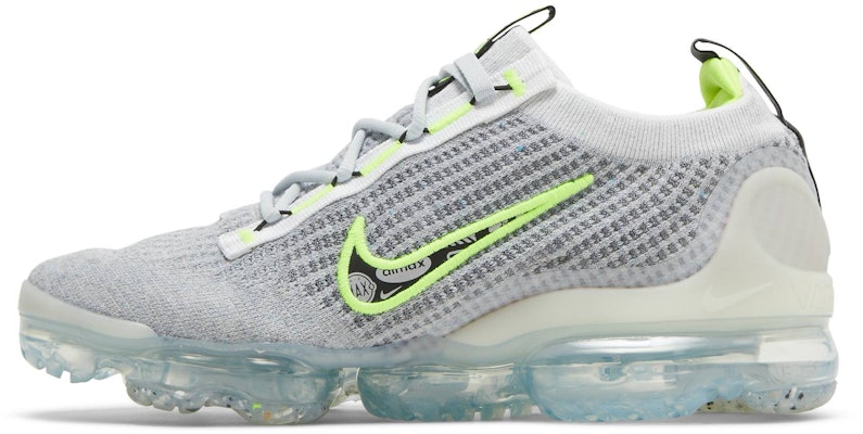 Nike Air VaporMax 2021 FK 'Wolf Grey White Volt' Lelaki Wanita DH4085-001 Lookbook Nike Air VaporMax 2021 FK 'Wolf Grey White Volt' Lelaki Wanita DH4085-001