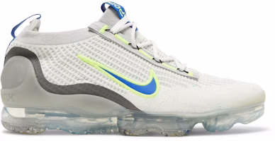 Nike Air Vapormax 2021 Flyknit 'White Volt Hyper Royal' DC9394-100 Nike Air Vapormax 2021 Flyknit 'White Volt Hyper Royal' DC9394-100