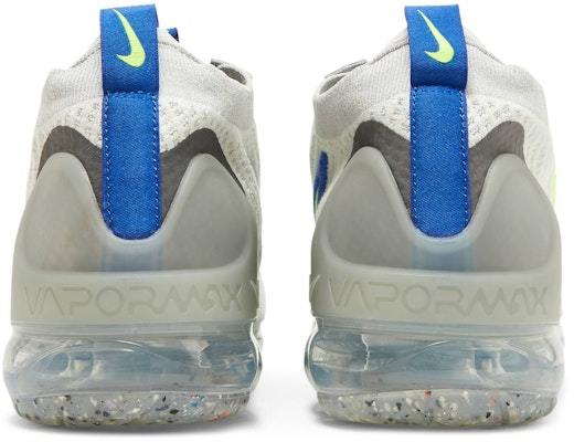 Nike Air Vapormax 2021 Flyknit 'Putih Volt Hyper Royal' DC9394-100 Details for Nike Air Vapormax 2021 Flyknit 'Putih Volt Hyper Royal' DC9394-100