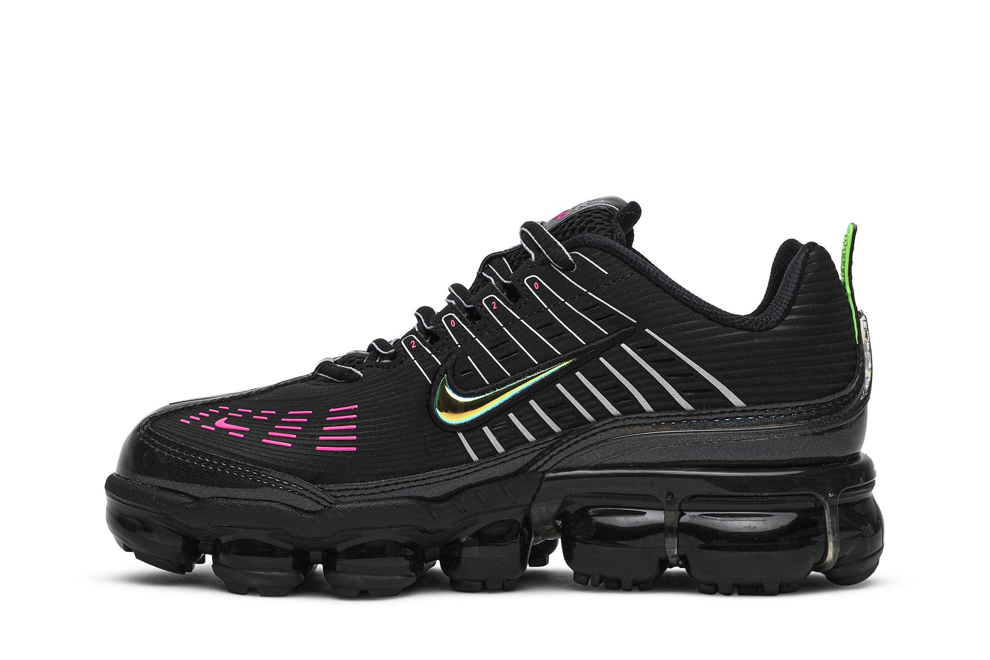 Shop Nike Vapormax 360 全掌氣墊 低幫 跑步鞋 男女同款 黑綠