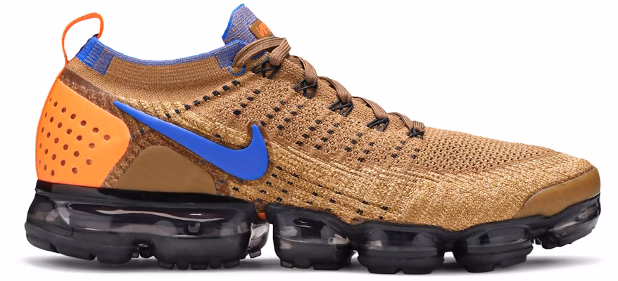 耐吉 Air VaporMax Flyknit 2 金褐色 飛速藍 942842-203 Buy 耐吉 Air VaporMax Flyknit 2 金褐色 飛速藍 942842-203