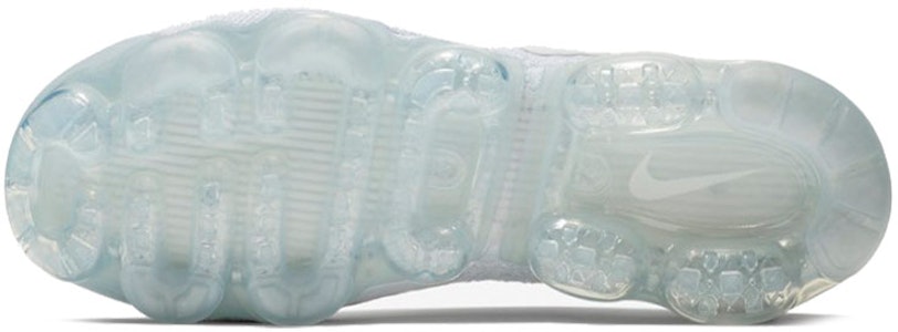 Nike Air VaporMax Flyknit 2 白色純白金 型號942842-100 Details for Nike Air VaporMax Flyknit 2 白色純白金 型號942842-100