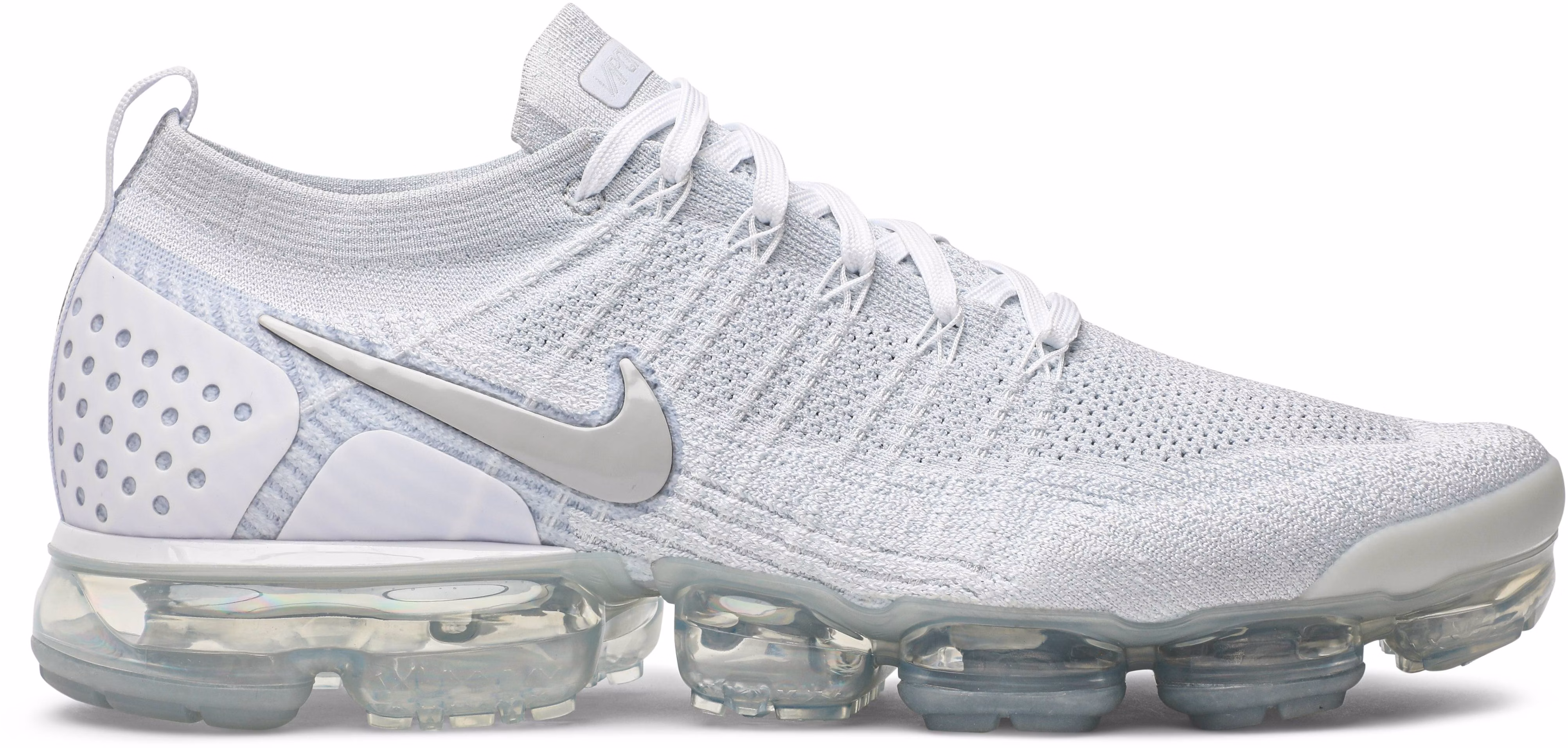 White and 2025 grey nike vapormax