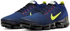 Lookbook Nike Air VaporMax Flyknit 3.0 'Deep Royal Volt' Lelaki Wanita Kasut Popular. AJ6900-402