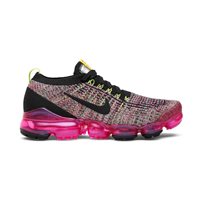 (W) Nike Air VaporMax Flyknit 3 'Black Pink Blast'